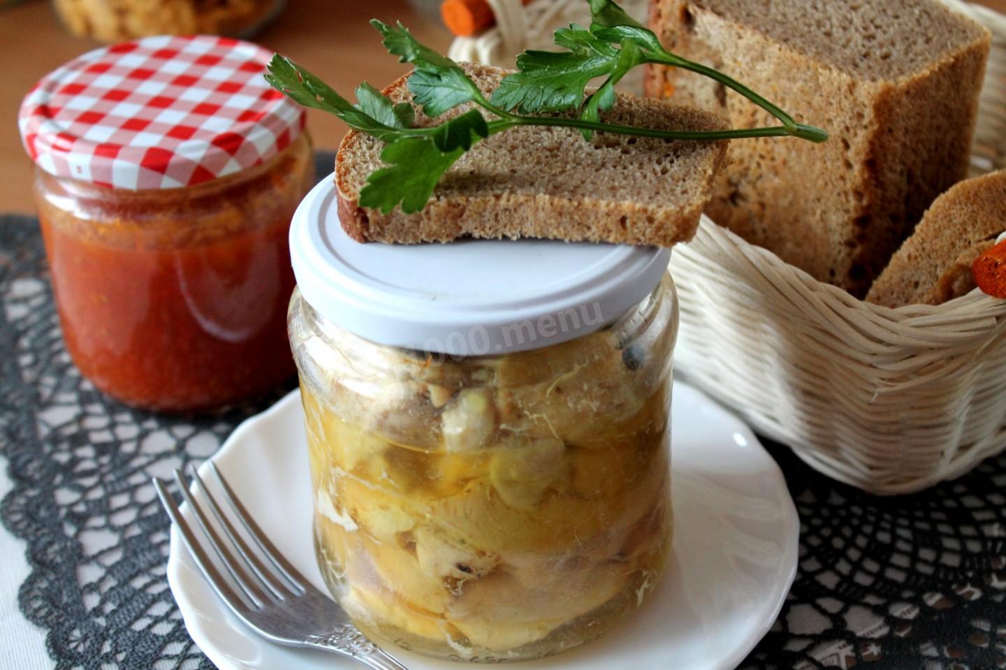 Обложка рецепта Тушенка из курицы в банке
