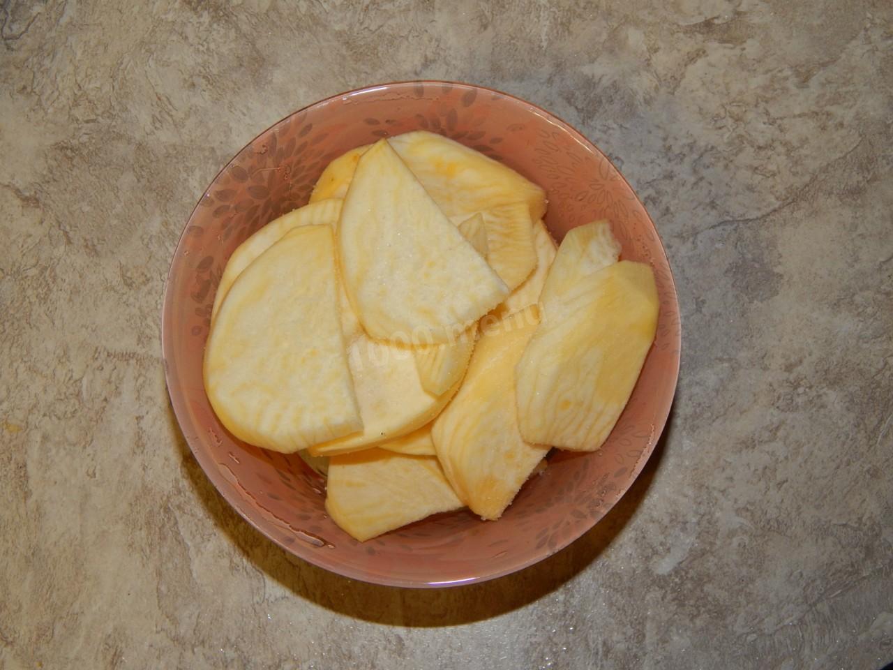 Шаг 3 приготовления Репа на зиму маринованная