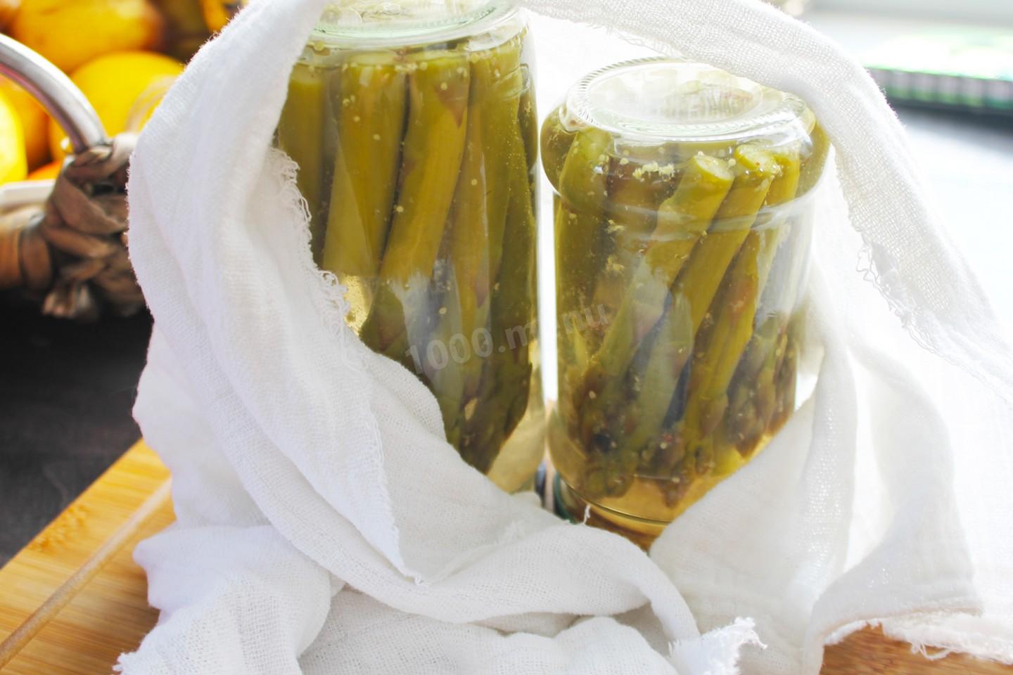 Шаг 8 приготовления Спаржа маринованная на зиму