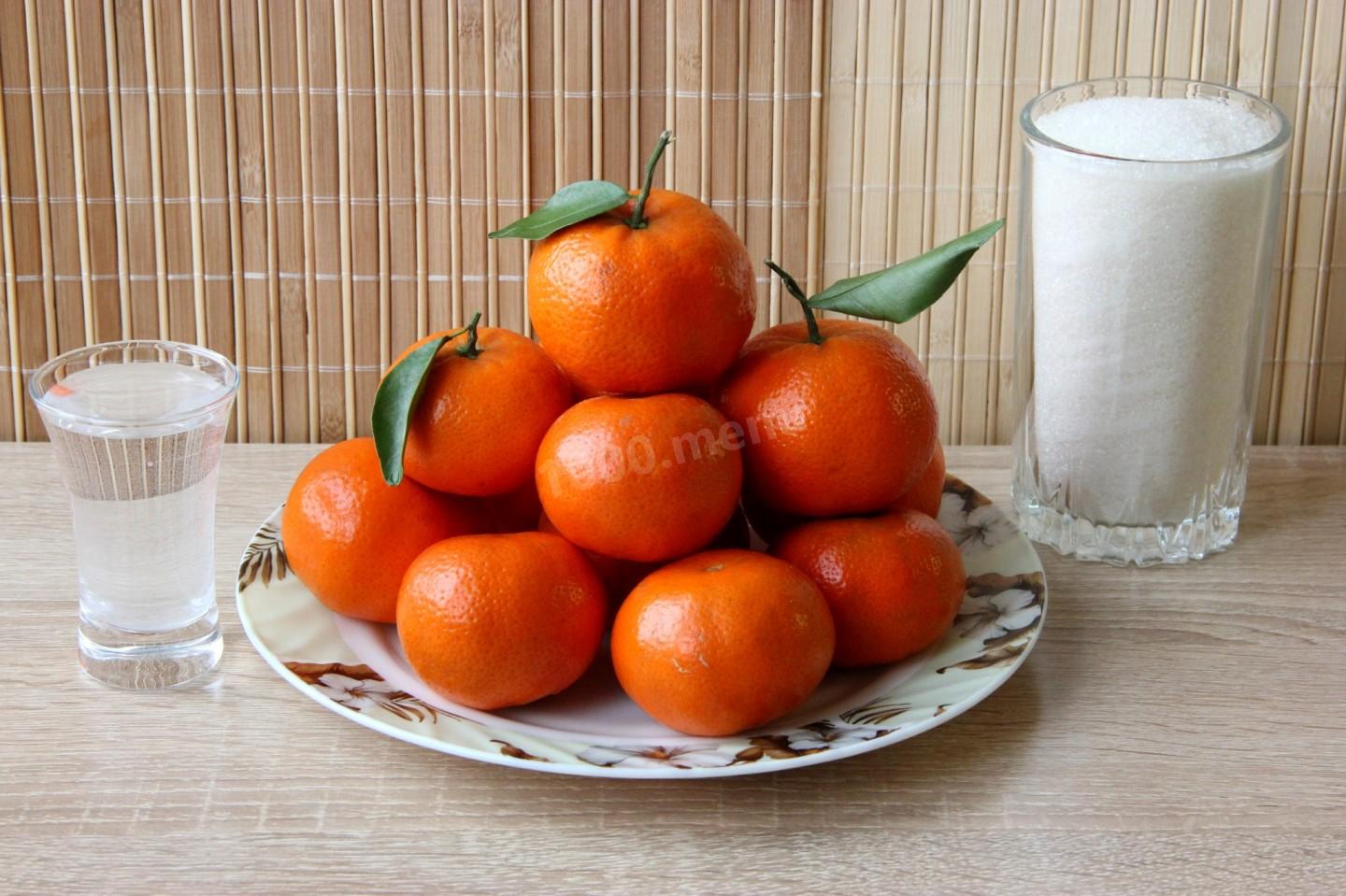 Шаг 1 приготовления Мандариновое варенье на зиму